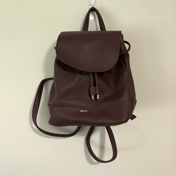 Levi's Handbags - Levi’s mini backpack drawstring purse faux leather